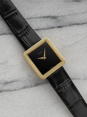 Vintage Piaget Ref 9154 Protocol Manual Wind 10s 18K Gold Black