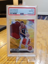 2020-21 Panini Mosaic Gold Wave Prizm Rookie Deni Avdija #217