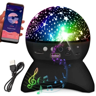 LED Sternenhimmel Lampe Stern Projektor Bluetooth Lautsprecher Musik Nachtlicht - Bild 1 von 4