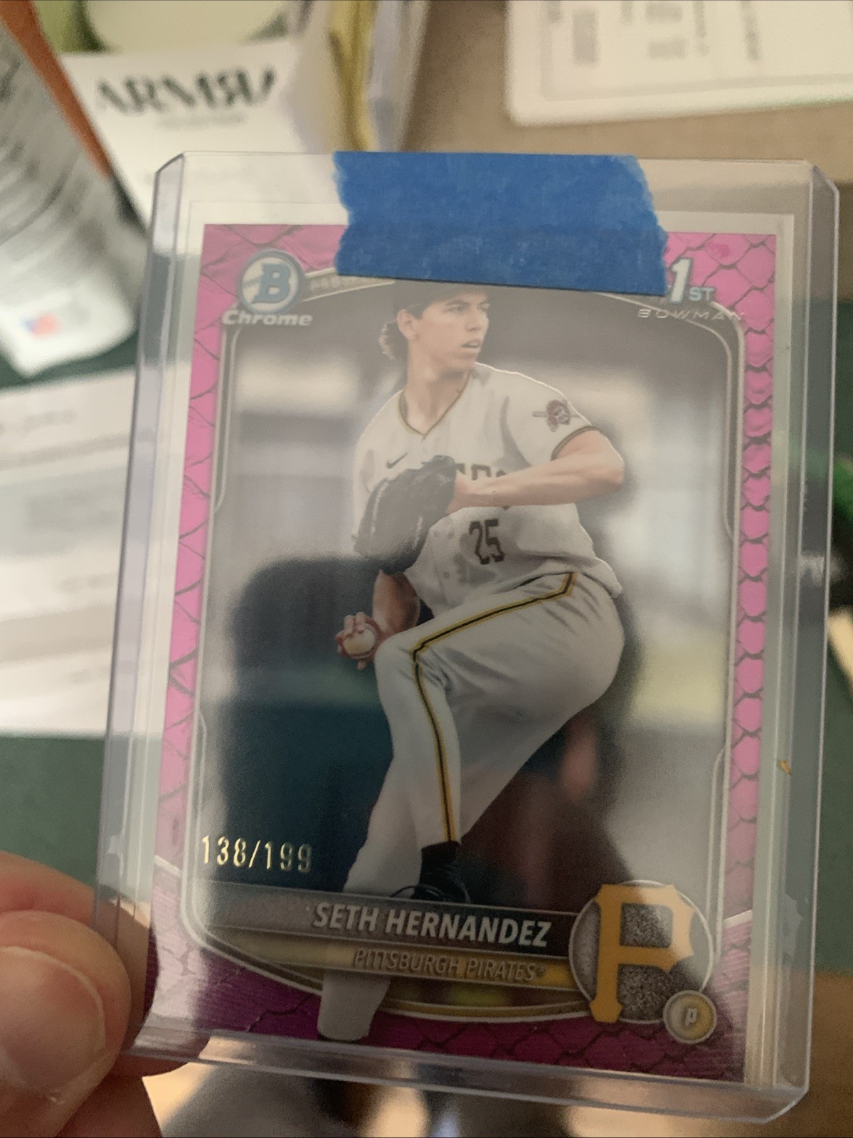 2025 Bowman Draft 1st Seth Hernandez Fuchsia Reptilian /199