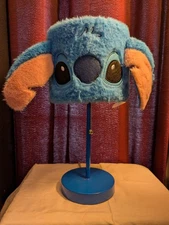 Disney Lilo & Stitch Idea Nuova Stick Lamp Plush Shade Table Desk Ears Blue 15"