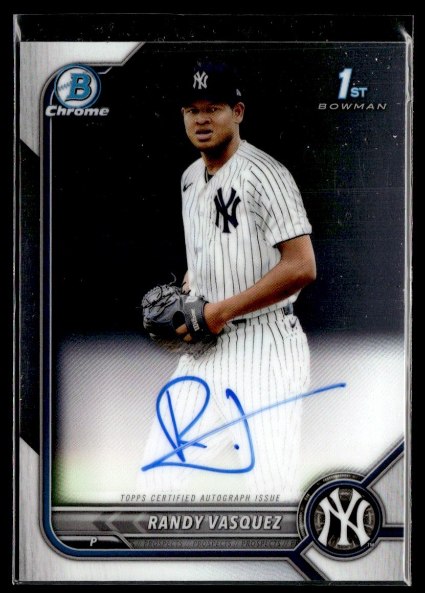 2022 Bowman Chrome Autograph Randy Vasquez Auto #CPA-RV
