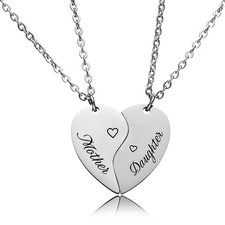 Mother and Daughter Necklaces 2 Small, 4.Mother daughter Matching Necklace 2