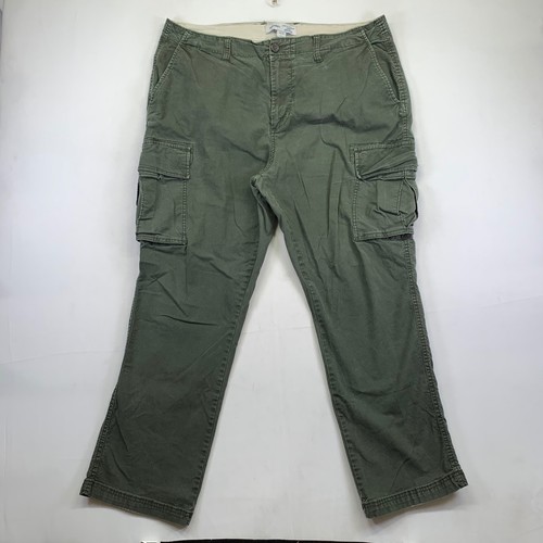 Old Navy Herren Lived In Cargo Hose 38x30 Straight Fit Grün Relaxed Freizeit - Bild 1 von 12