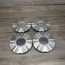 2016-2017 GMC TERRAIN OEM WHEEL CENTER HUB CAPS PART 23446994 SET 4 CAPS SILVER