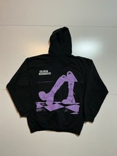 Olivia Rodrigo GUTS World Tour Official Merch Black Fleece Full Zip Hoodie Sz. L