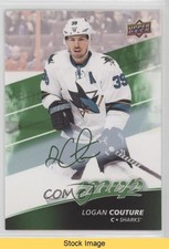 2017-18 Upper Deck MVP Green Script Logan Couture #131 READ 1o7y