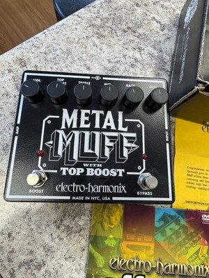 New Electro-Harmonix EHX Metal Muff Distortion w/ Top Boost Guitar Pedal