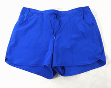 Lands' End Sports Blue Swim Board Shorts w/ Panty Pockets Women's 18W EUC