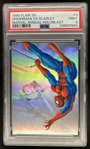 1995 Fleer Flair Marvel Annual Spider-Man vs. Scarlet Spider HoloBlast #3 PSA 9