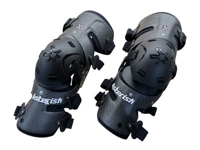 Asterisk Carbon Cell 1.0 Knee Braces Pair Large Size