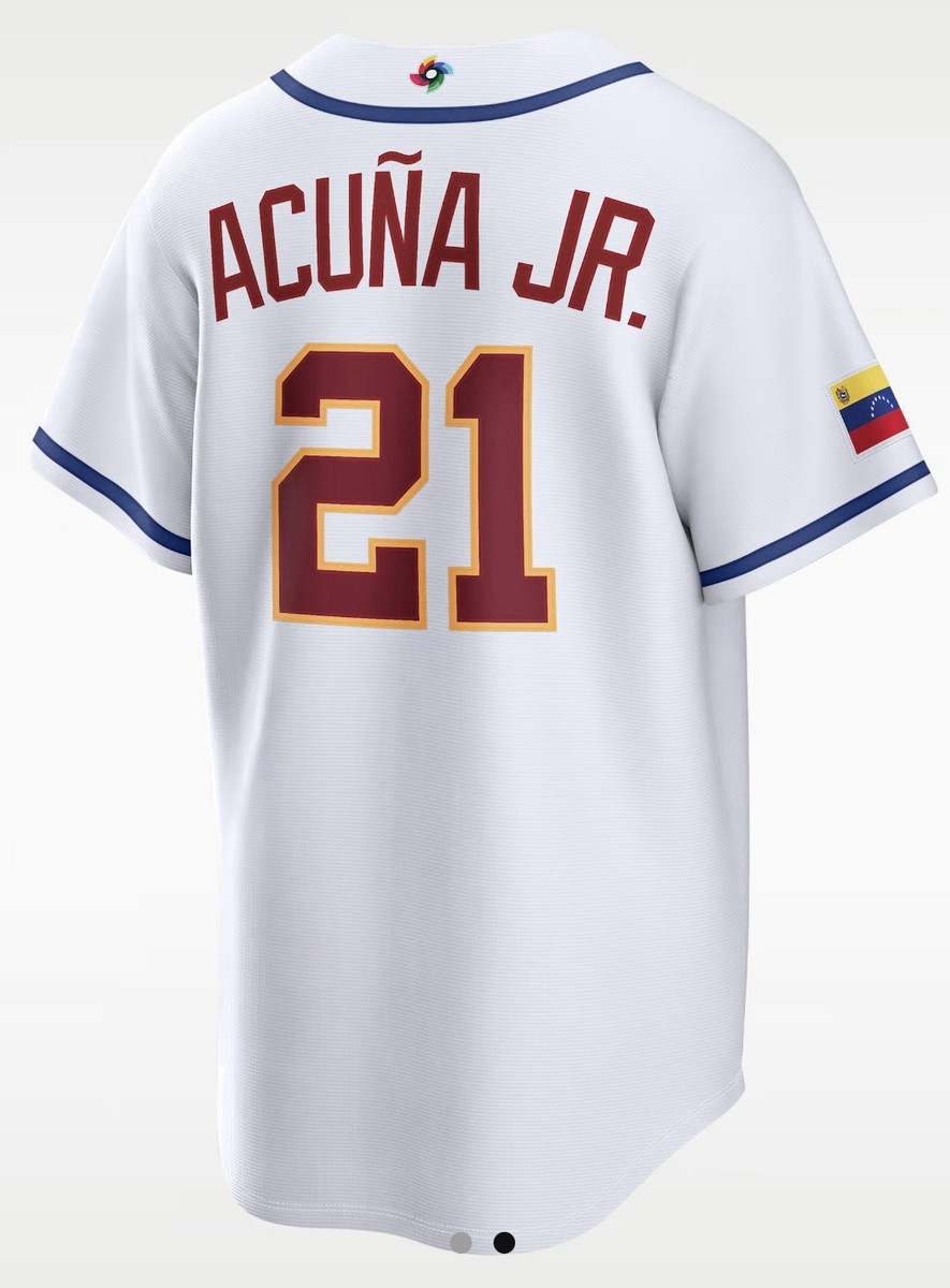 Nike Venezuela Acuña Jr. Baseball Jersey White SIZE medium , XL