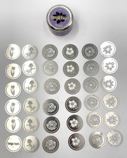 36 Pcs Flower Shape Cute Paper Clip for Fun Office Supplies Silver