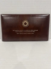 Two Dollar Bicentennial Commemorative Bill-First Day Of Issue-Franklin Mint