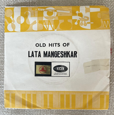 OLD HITS OF LATA MANGESHKAR 45 rpm EP Record 4 Hindi Film Songs by LATA