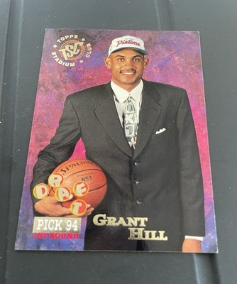 Topps 1994 Stadium Club Draft Pick '94 1st Round Grant Hill #181 Pistons
