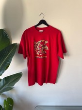 Vintage 1991 Sega Sonic Gamesoul Graphic Red T-Shirt Size L