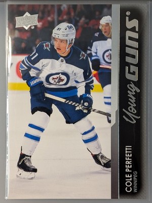 2021-22 Cole Perfetti Upper Deck Series 2 Young Guns #466 RC