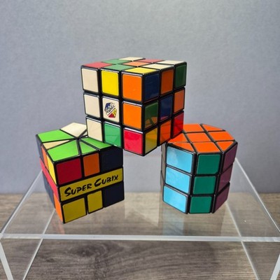 Vintage Rubiks Würfel Konvolut x3 Super Cubix