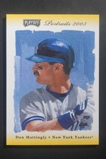 2003 Playoff Portraits Don Mattingly Materials Gold Relic /25 Yankees DZ2217
