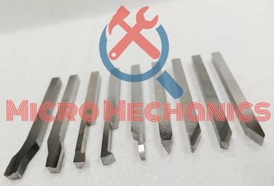 10mm x 100mm HSS Ground Lathe Form Tools 9 Piece Set Unimat Emco Myford Boxford