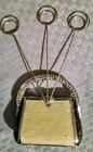 PEARLY WHITE MINI PURSE BUSINESS CARD HOLDER DESKTOP  BLING PIX NOTES FANCY VTG? — photo 4
