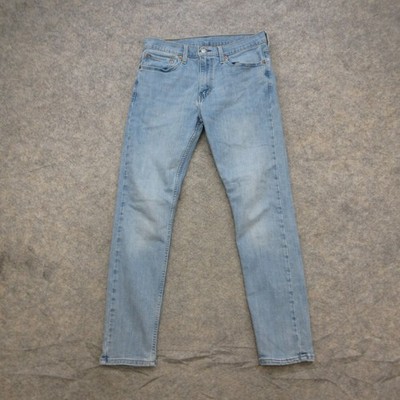 Levi's 512 Men's W32 L32 Light Wash Slim Taper Stretch Jeans Denim Blue