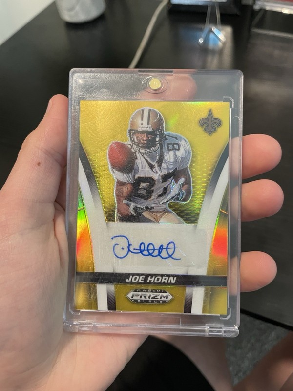 2025 Prizm Black #FS-JHN Joe Horn Auto Gold Prizm #/10 - Saints
