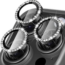 Bling Glitter Camera Lens Protector Compatible with iPhone 16 15 14 13 12 11 Pro
