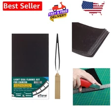 Light Leak Proof Self-Adhesive Baffle Kit - Flannel Foam for Camera Repairs