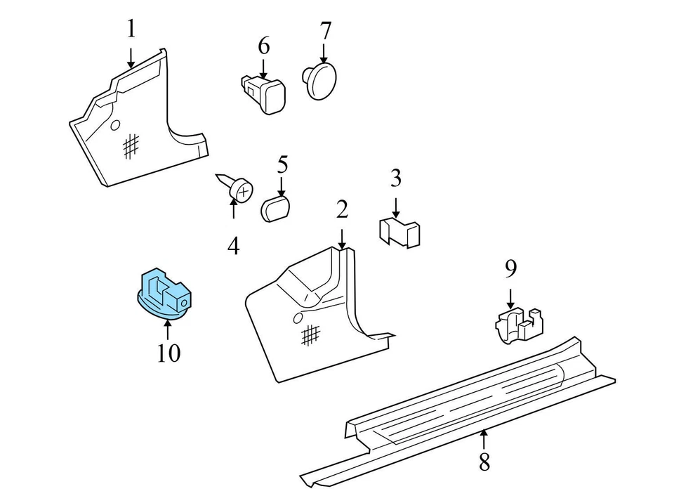 MERCEDES-BENZ CL65 AMG 2005-2006 - Luz interior delantera 2118203801 Foto 3 de 4