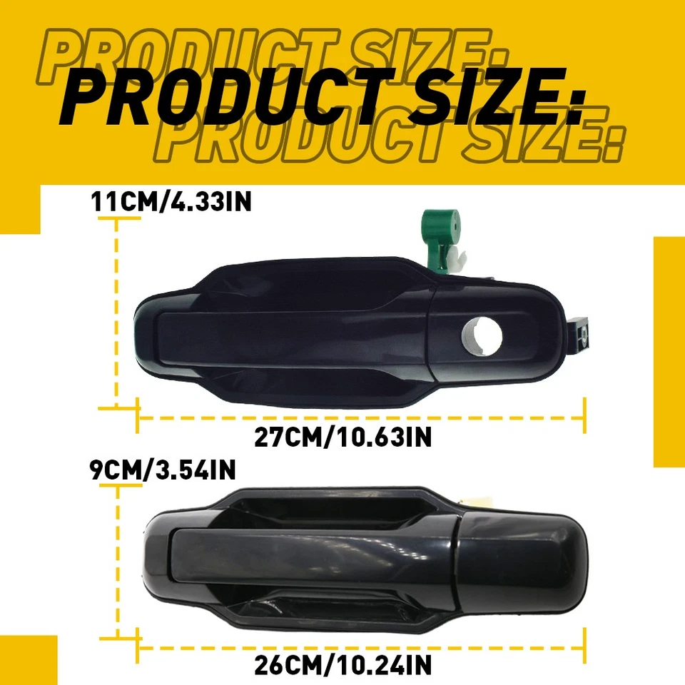 4x Puerta exterior izquierda derecha para Kia Sorento HUS 2003-2009 Foto 2 de 4