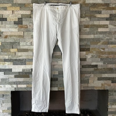 Paul And Shark Yachting White Slacks Chinos Pants US Size 42 By 35 Italy 58