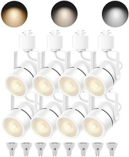 Dimmable 8PCS LED Track Lighting with Replaceable GU10 Bulbs 3CCT Options