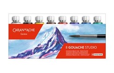 Caran D'Ache Gouache Water Based Paint Tubes With Brush Swiss Made Plant Based