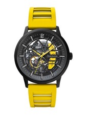 Montre Pour Homme Pierre Lannier 341A449 Paddock Automatique Noir/Jaune IP Ø43Mm