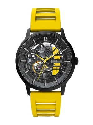 Montre Pour Homme Pierre Lannier 341A449 Paddock Automatique Noir/Jaune IP Ø43Mm - Photo 1/2