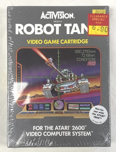 Robot Tank Atari 2600 By Activision Factory Sealed New In Box 1983