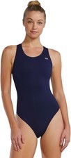 TYR Women's Durafast Elite Maxfit Swimsuit Navy Size 38 XL One Piece NWT
