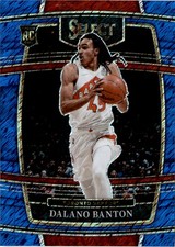 2021-22 Panini Select #91 Dalano Banton Blue Shimmer Toronto Raptors