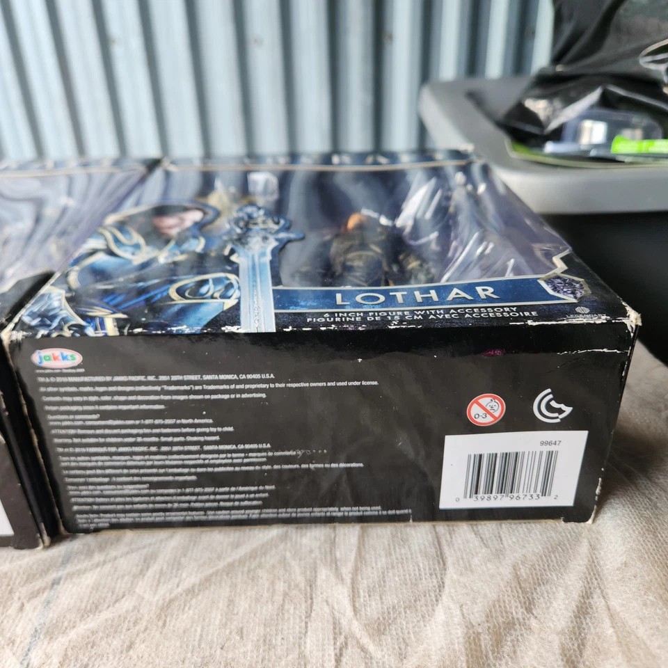 Warcraft Movie Action Figure LOTHAR 6-inch Jakks NEW IN BOX 2016 LOT OF 2 NIB - Image 2 of 4