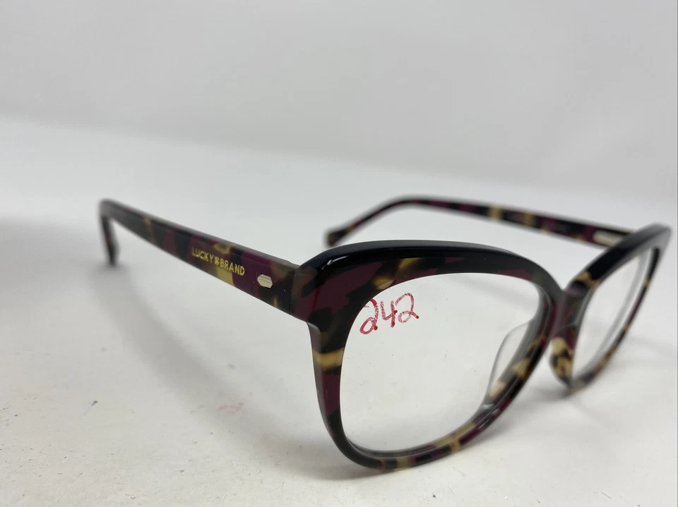 Marco de gafas Lucky Brand VLBD239 BORGOÑA/HABANA 52-14-140 borde completo GI39 Foto 4 de 4