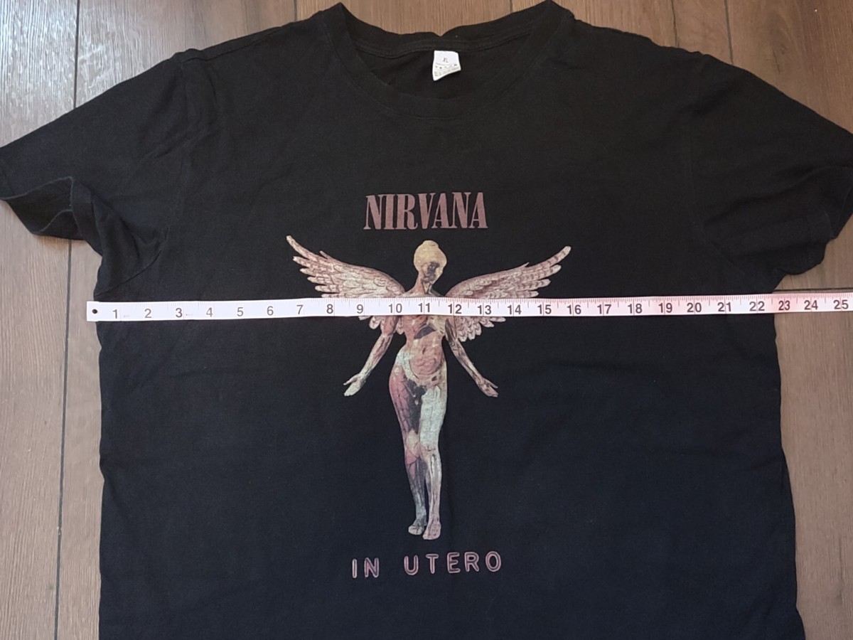 Nirvana グラフィックTシャツ Lサイズ 黒 Nirvana In Utero Black T-shirt Size XL | eBay