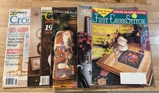 Lot of 14 Vintage Cross Stitch Pattern Magazines, Leaflets Booklets