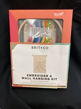 Brit  Co Wall Hanging Embroidery Kit New in Box