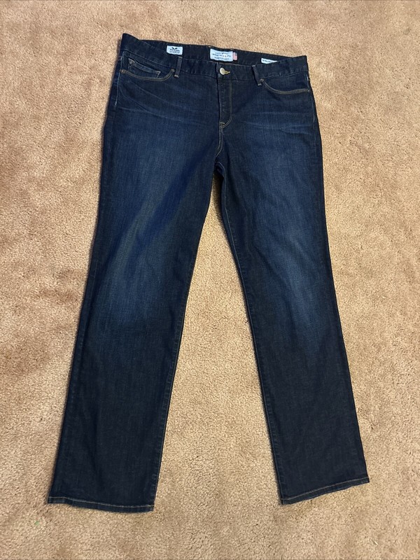 Lucky Brand White Oak Cone Jeans Women 16 Blue Ankle The Sweet Jean Straight USA