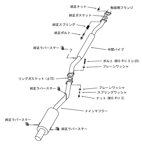 HKS Silent Hi-Power Cat Back - fits Subaru Impreza WRX / STi GDB 2000-04 - Picture 3 of 4