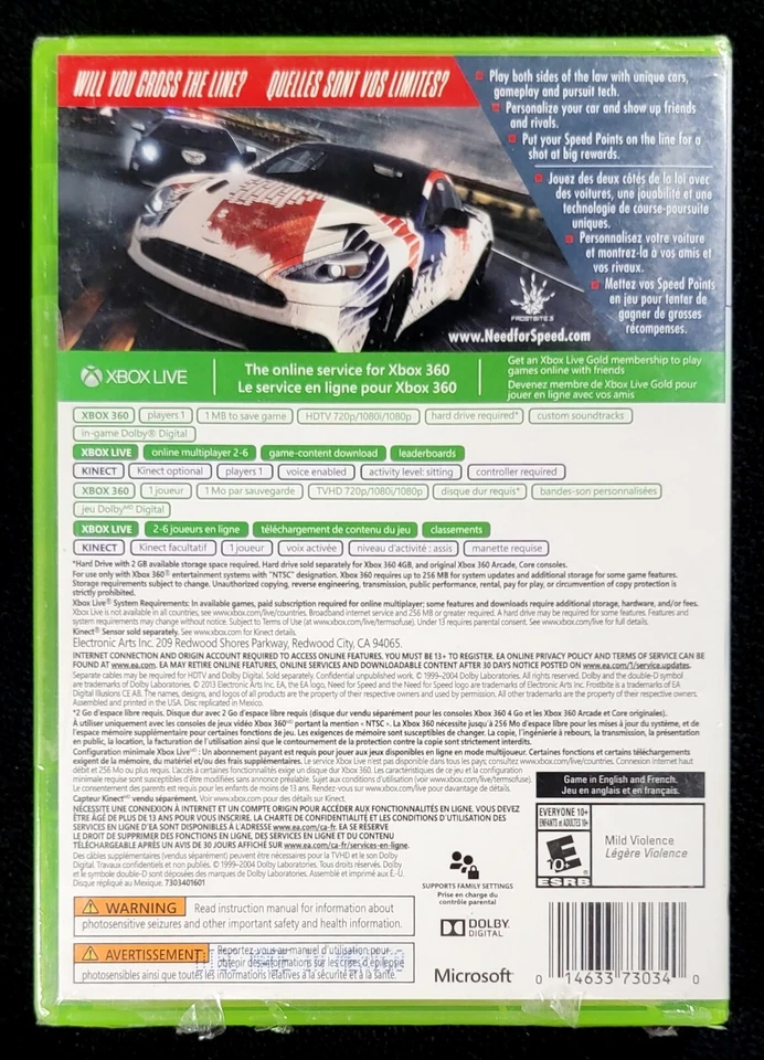 Need for Speed: Rivals (Microsoft Xbox 360, 2013) New Factory Sealed - Image 2 of 4