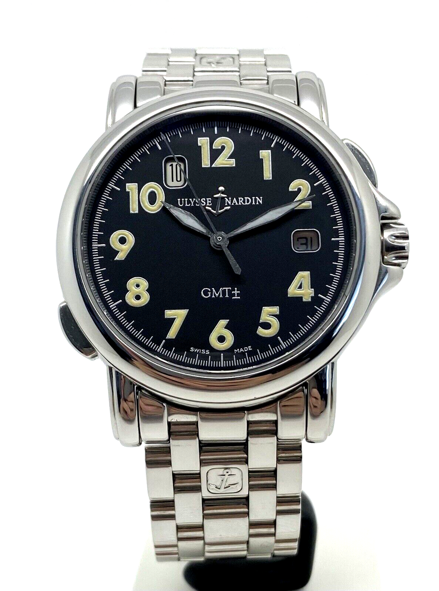 Ulysse Nardin San Marco GMT 213-22 38mm Stainless Steel Mens