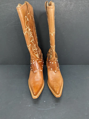 El General 1901 Womens Leather Pointed Toe Western Boot Made In Mexico Size 7